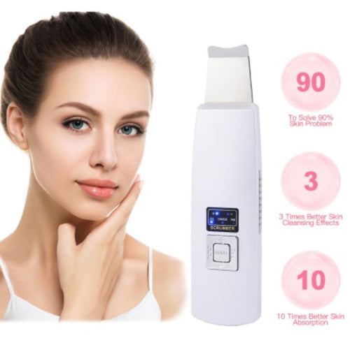 Limpiador Ultrasónico Facial — Elimina Puntos Negros y Acné al Instante